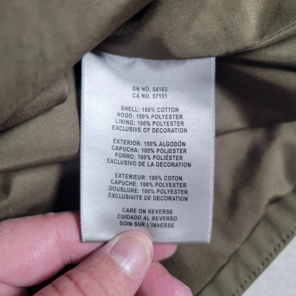 Levi Strauss & Co. Field Jacket‎ Men XXL Olive Green Hooded Zip Utility LM6RC421